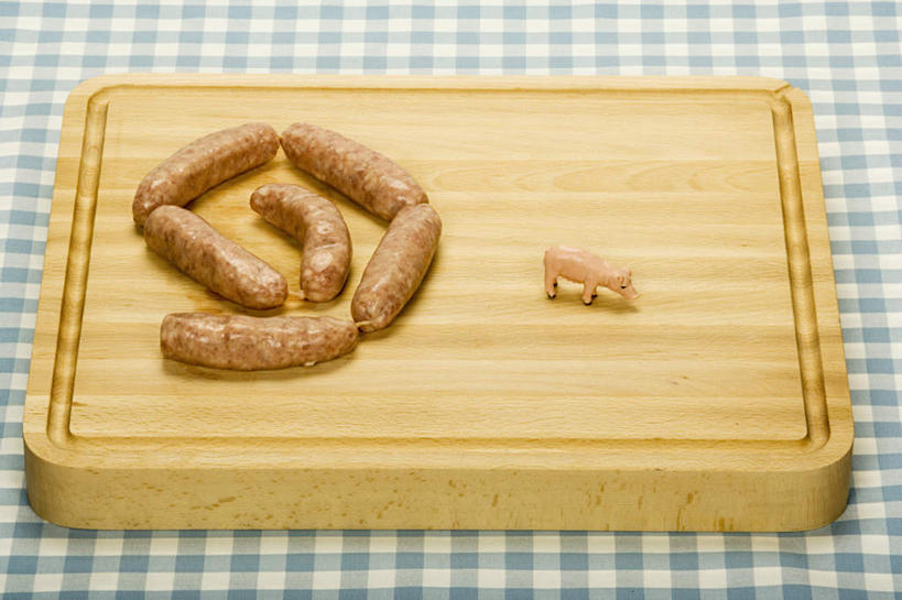 无人,横图,俯视,室内,特写,白天,游戏,桌面,桌子,猪,玩具,木制,布料,方格,格子,肉,香肠,案板,玩,布纹,娱乐,猪肉,肉类,砧板,桌布,动物,餐巾,木制品,台布,休闲,家畜,益智,牲畜,活动,发泄,消遣,智力,肉食,豚肉,宣泄,玩耍,嬉戏,彩图,高角度拍摄