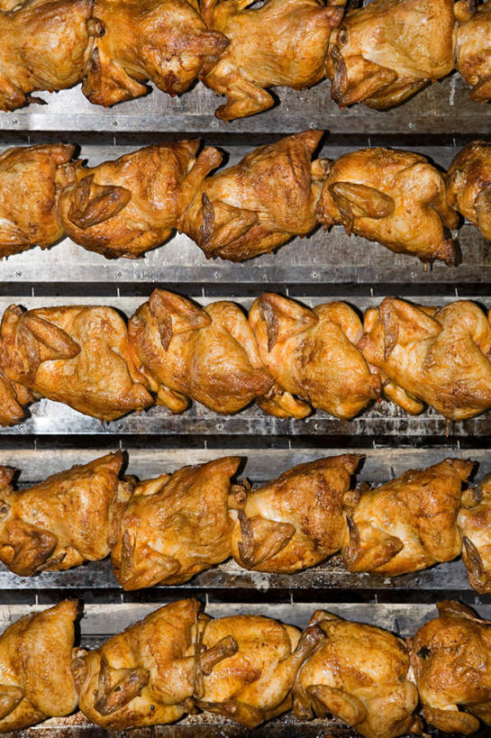 无人,竖图,俯视,室内,特写,白天,烧烤,一排,整齐,并列,并排,鸡肉,肉,烤架,烤肉,肉类,排列,铁架,烤鸡,队列,平行,肉食,彩图,高角度拍摄