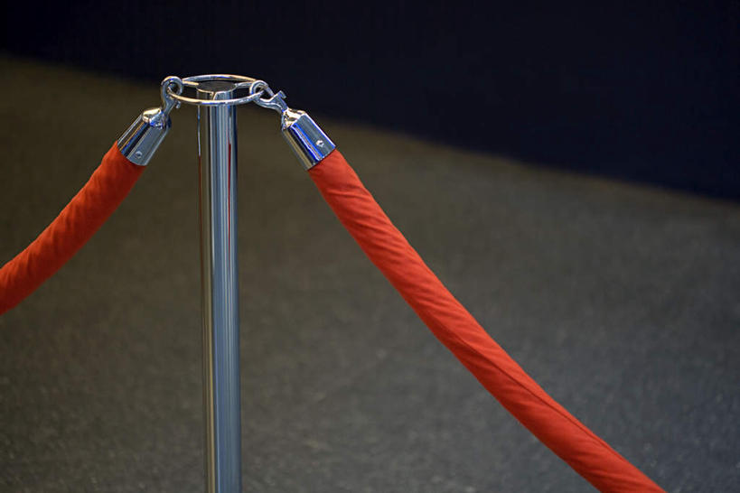 无人,栏杆,横图,室内,特写,白天,正面,静物,围栏,护栏,红色,绳子,绳索,彩图