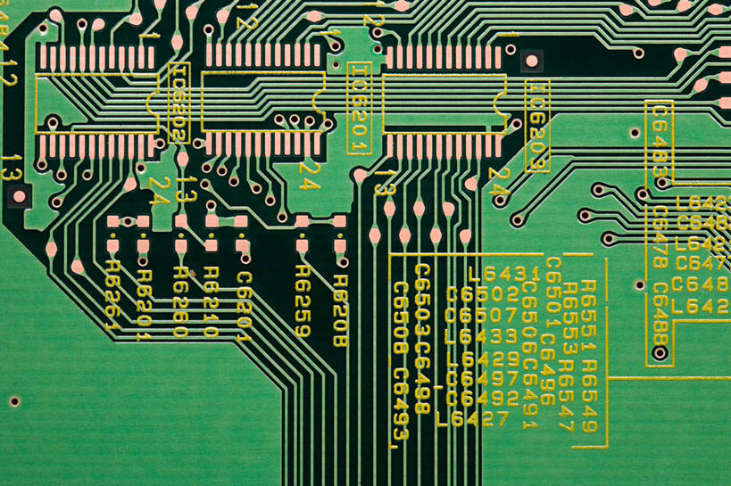 无人,横图,室内,特写,白天,正面,电路,静物,阴影,反射,纹路,纹理,影子,绿色,芯片,电脑芯片,肌理,彩图