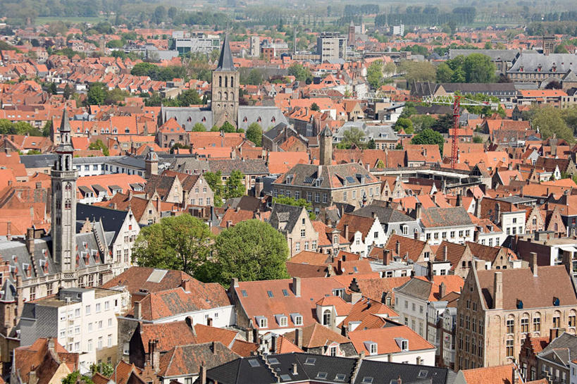 无人,家,横图,俯视,室外,白天,度假,美景,植物,城市风光,城市,比利时,欧洲,房屋,屋子,景观,公寓,娱乐,洋房,楼房,住宅,树,树木,绿色,自然,享受,休闲,景色,放松,生长,成长,西欧,省会,比利时王国,布鲁日,西佛兰德省,彩图,高角度拍摄,房子