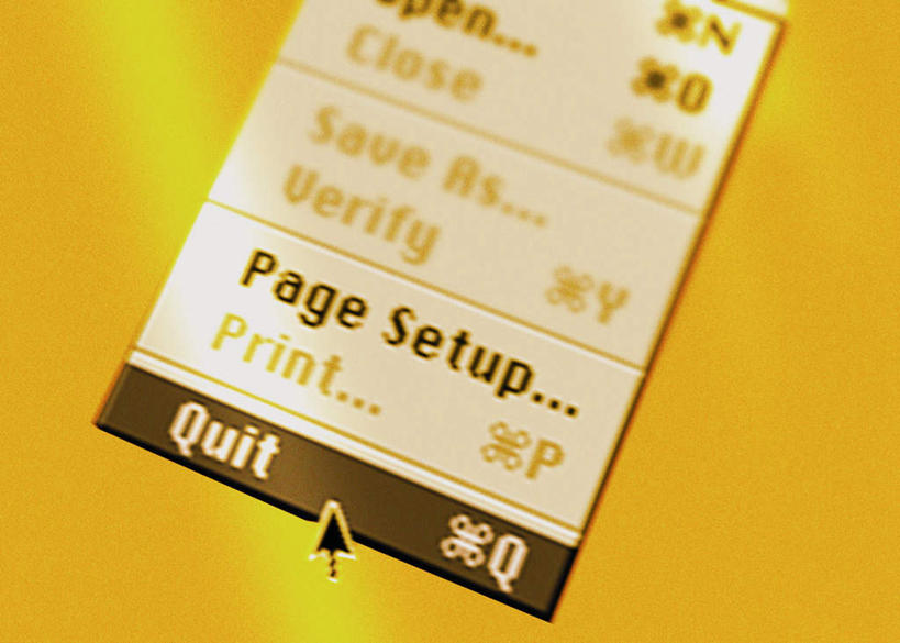 无人,横图,室内,特写,白天,正面,显示器,静物,一排,许多,阴影,黄色背景,整齐,反射,英文,标志,屏幕,文字,影子,字符,字母,标识,显示屏,菜单,排列,英文字母,队列,输出设备,彩图