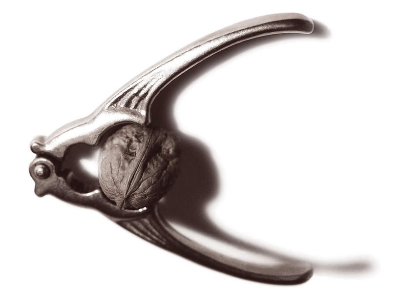 无人,横图,俯视,室内,特写,白天,白色背景,桌面,桌子,静物,金属制品,阴影,反射,金属,木制,工具,钳子,影子,一个,木制品,摄影,影棚,单个,五金,核桃钳,胡桃钳,胡桃夹,彩图,高角度拍摄,影棚拍摄,拍摄