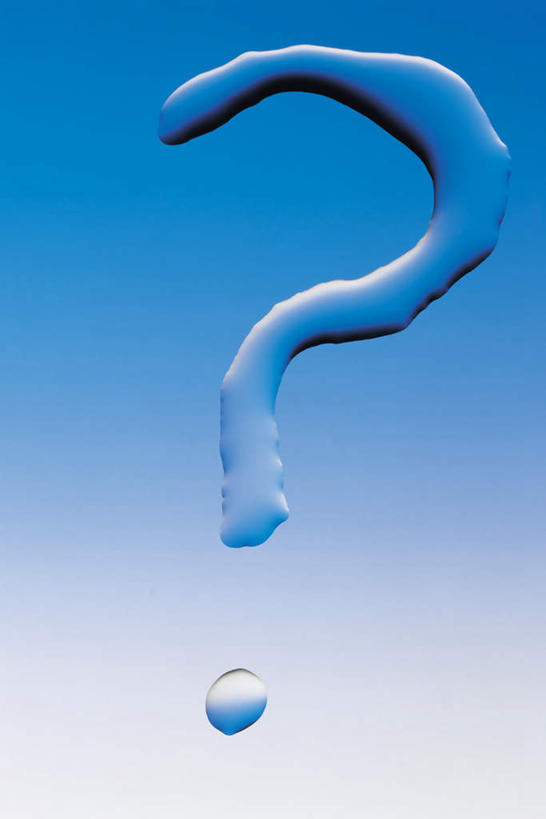 无人,竖图,俯视,室内,特写,白天,水,阴影,蓝色背景,反射,标志,文字,液体,影子,字符,字母,水滴,标识,一个,摄影,影棚,单个,问号,彩图,高角度拍摄,影棚拍摄,拍摄