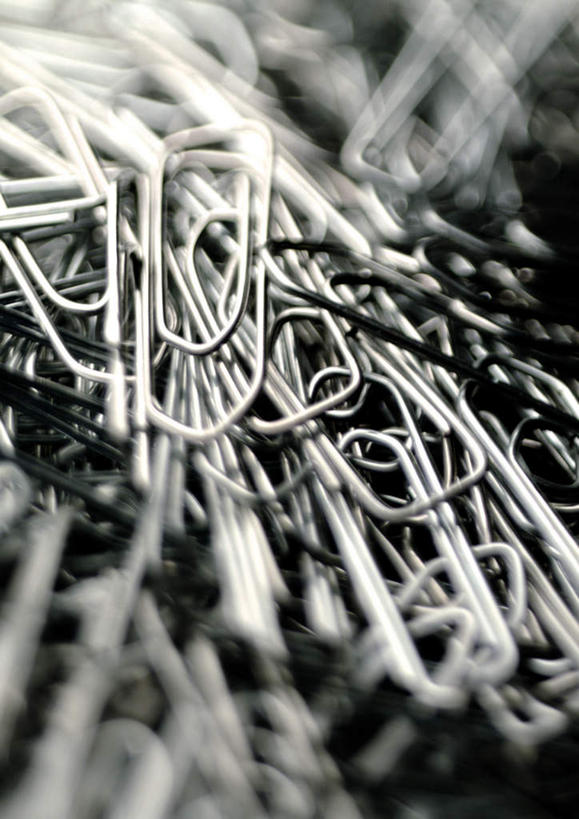 无人,竖图,室内,特写,白天,正面,金属制品,一堆,许多,堆叠,堆积,回形针,堆,彩图