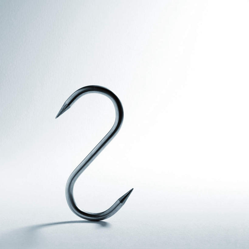 无人,方图,室内,特写,白天,白色背景,正面,静物,金属制品,阴影,弯曲,反射,金属,钩子,影子,弧形,一个,弧度,工业,摄影,影棚,单个,吊钩,彩图,影棚拍摄,拍摄