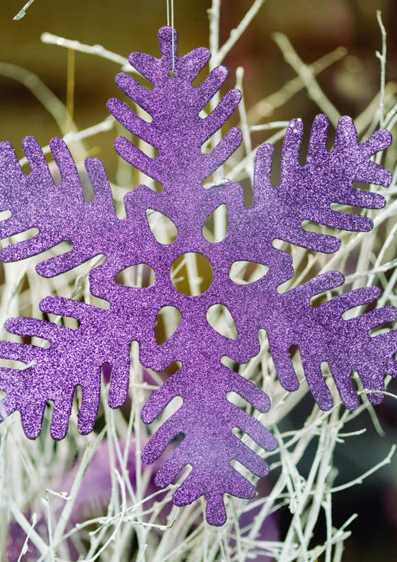 无人,竖图,室内,白天,正面,圣诞节,悬挂,节日,庆祝,装饰,雪花,挂,文化,装饰品,一个,紫色,装饰物,庆典,单个,纪念,彩图