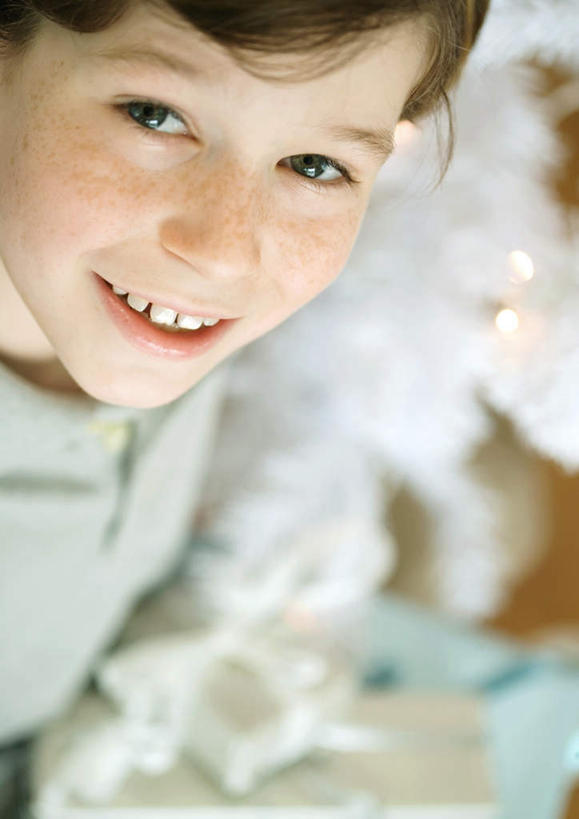 西方人,儿童,一个人,笑,微笑,露齿笑,竖图,俯视,室内,白天,纯洁,太阳,礼盒,礼物,欧洲,圣诞节,欧洲人,仅一个男性,仅一个人,阴影,节日,朦胧,模糊,庆祝,光线,影子,纸盒,圣诞树,注视,文化,盒子,小孩,阳光,包装盒,礼品盒,看,仅一个小孩,庆典,可爱,童年,童趣,礼品,赠送,纪念,关注,童真,烂漫,无邪,天真,男孩,男人,男性,白种人,孩子,抬头,仰头,半身,彩图,高角度拍摄,男生