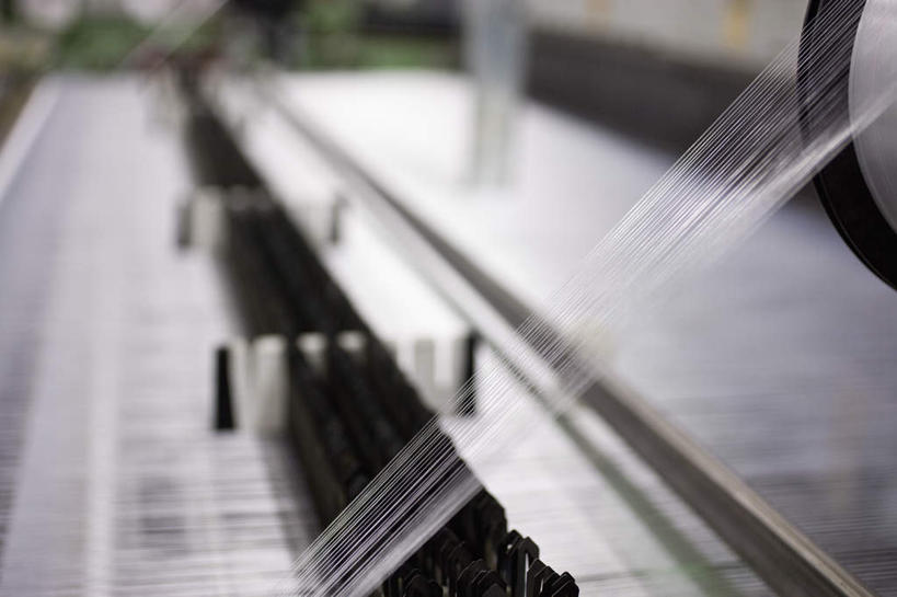 无人,工厂,横图,俯视,室内,特写,白天,纺织业,机器,流水线,静物,纺织品,朦胧,模糊,线,织布机,纺织,工业,纺织厂,聚氯乙烯,彩图,高角度拍摄,工地,制造厂