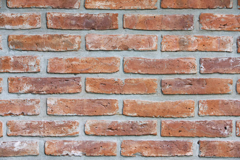 无人,横图,室外,特写,白天,正面,一堆,一排,堆叠,堆积,整齐,方格,墙,水泥,墙壁,墙面,排列,红色,砖头,堆,队列,彩图