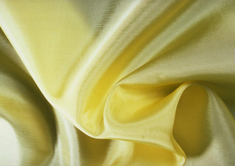 无人,横图,室内,特写,白天,正面,静物,纺织品,波纹,丝绸,床单,缎带,床上用品,黄色,彩图