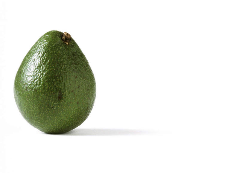 无人,横图,俯视,室内,特写,白天,白色背景,餐桌,桌子,静物,水果,新鲜,生食,食品,果实,食物,一个,绿色,酪梨,整个,鳄梨,摄影,有机食品,绿色食品,影棚,单个,餐台,油梨,樟梨,牛油果,彩图,高角度拍摄,影棚拍摄,拍摄