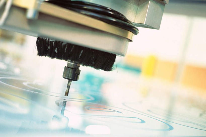 无人,工厂,横图,室外,特写,白天,正面,静物,朦胧,模糊,铣床,铣刀,彩图,工地,制造厂