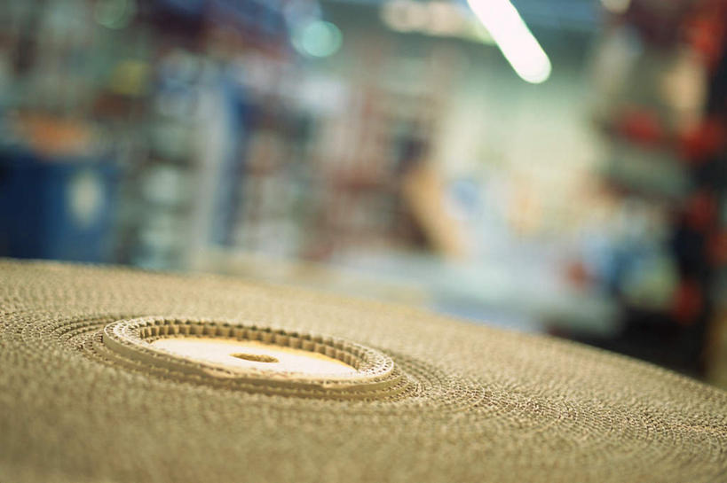 无人,横图,室内,特写,白天,正面,静物,朦胧,模糊,圆形,包装,材料,卷,瓦楞纸,彩图