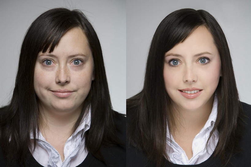 西方人,脸,头,脸颊,脖子,头发,一个人,笑,微笑,横图,室内,特写,白天,正面,欧洲,欧洲人,仅一个年轻女性,仅一个女性,仅一个人,灰色背景,服装,棕色,注视,休闲装,肩膀,衣服,黑色,观察,看,休闲,休闲服,比较,摄影,服饰,影棚,对比,观看,察看,关注,对照,比拟,比照,改造,年轻女性,女人,女性,白种人,头部,长发,直发,脖,颈,颈部,脸部,脸蛋,面部,半身,彩图,影棚拍摄,拍摄