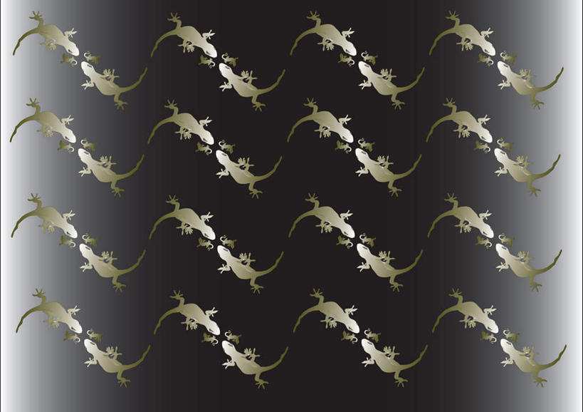 无人,横图,插画,室内,白天,背景,正面,数码,科技,野生动物,蜥蜴,一排,一群,许多,阴影,整齐,网络,高光,几何,计算机图形,合成,图画,画,排列,黑色,灰色,动物,可爱,活泼,电脑合成图,数码合成图,队列,漫画,石龙子,鬃狮蜥,山龙子,石蜴,泉龙,猪婆蛇,五寸棍,四脚蛇,写实,具体,具象,守宫,彩图