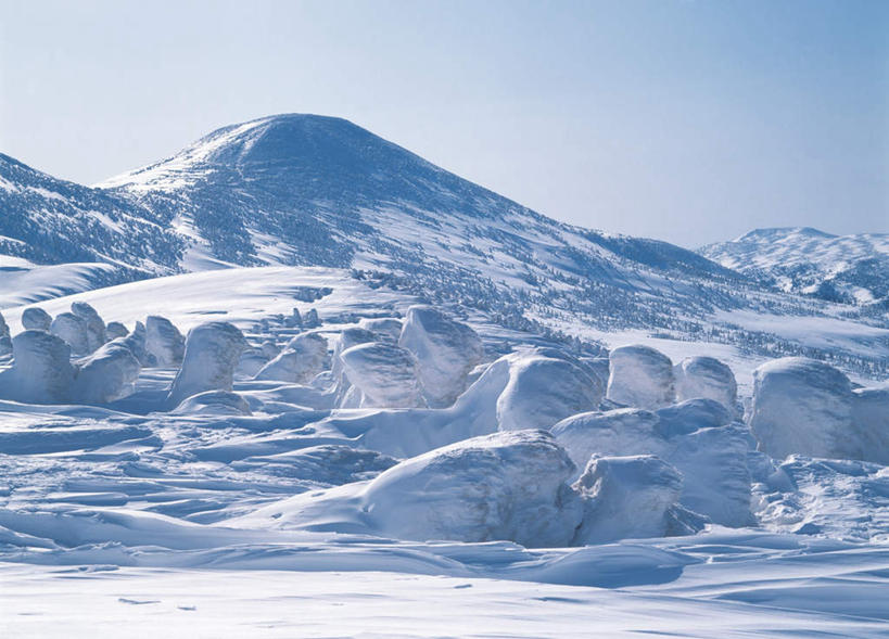 无人,横图,室外,白天,正面,旅游,度假,美景,山,山脉,雪,植物,大雪,日本,亚洲,积雪,景观,山峰,雪景,冬天,山峦,娱乐,树,树木,自然,群山,享受,休闲,景色,放松,自然风光,东亚,本州,本州岛,日本国,东北地方,山形,山形县,彩图