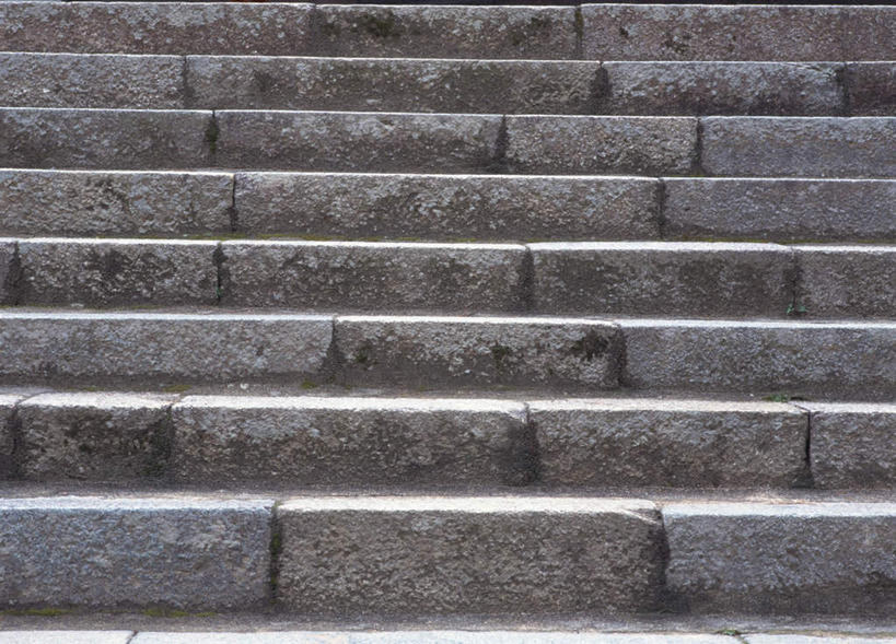 无人,横图,室外,白天,正面,石头,楼梯,一排,许多,整齐,纹路,石子,纹理,直线,阶梯,台阶,排列,队列,肌理,石块,岩石,彩图