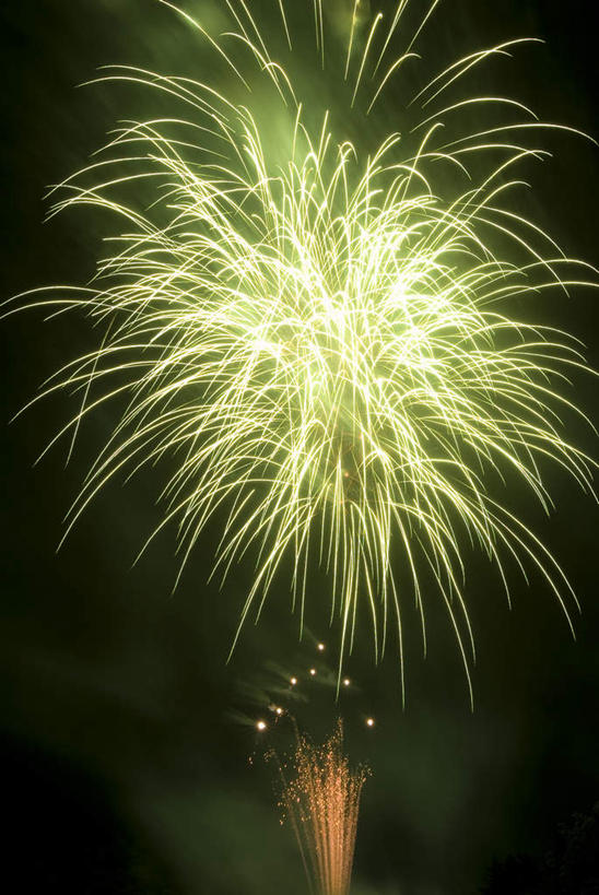 无人,竖图,室外,夜晚,仰视,烟火,夜景,日本,亚洲,燃烧,焰火,点燃,火药,绽放,礼花,东亚,日本国,花炮,礼花炮,绚烂,烟花,彩图,低角度拍摄