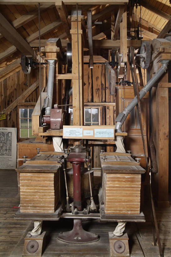 无人,竖图,室内,白天,正面,农业,灌溉,木制,工具,水车,木制品,农具,磨坊,孔明车,天车,彩图