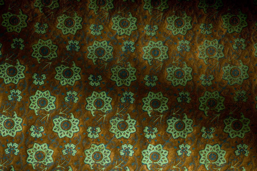 无人,横图,室内,特写,白天,正面,静物,阴影,花纹,反射,纹路,图案,纹理,影子,绿色,金色,富贵,忠诚,肌理,富丽,名誉,荣华,彩图