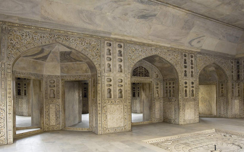 无人,宫殿,横图,室内,白天,正面,旅游,度假,名胜古迹,门,标志建筑,地标,建筑,印度,亚洲,阴影,遗迹,光线,影子,拱门,古迹,文物,娱乐,建设,古建筑,阳光,门框,享受,休闲,旅游胜地,放松,古堡,南亚,古文明,印度共和国,北方邦,阿格拉堡,阿格拉红堡,红堡,彩图