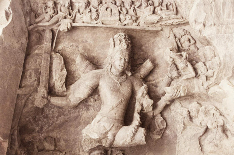 无人,横图,室内,白天,正面,旅游,度假,石头,名胜古迹,标志建筑,地标,建筑,雕塑,印度,亚洲,遗迹,艺术,装饰,雕刻,雕像,石子,洞,古迹,文物,娱乐,建设,古建筑,石雕,废墟,工艺品,享受,休闲,旅游胜地,放松,洞穴,纪念,美术,主题,石窟,南亚,陈列,古文明,穴,首府,印度共和国,功能,美学,马哈拉施特拉邦,孟买,埃勒凡塔石窟,象岛,石块,岩石,彩图