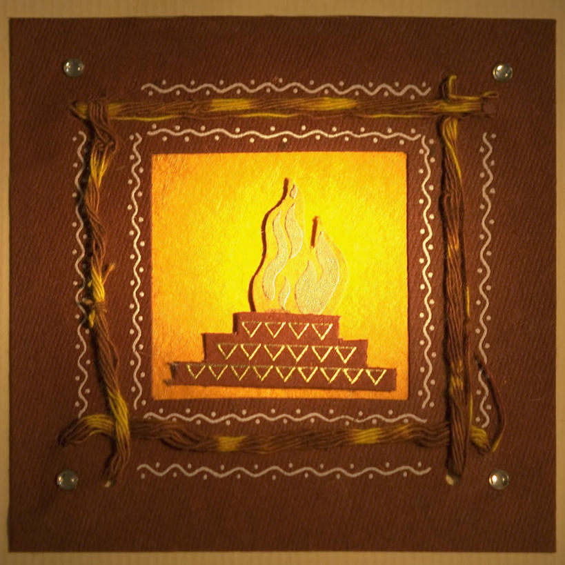 无人,横图,俯视,室内,特写,白天,热情,静物,火,火焰,燃烧,黄色,请帖,彩图,高角度拍摄,请柬