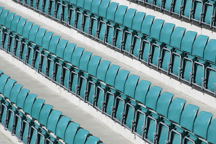 无人,体育馆,运动场,横图,俯视,室外,白天,看台,体育场,座位,排列,绿色,田径场,运动馆,摆列,坐位,彩图,高角度拍摄,布列,分列