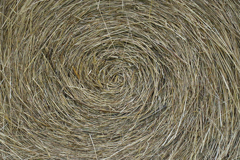 无人,横图,俯视,室外,特写,白天,美景,纹路,螺旋,纹理,景观,干草,自然,草垛,景色,自然风光,肌理,干草垛,彩图,高角度拍摄