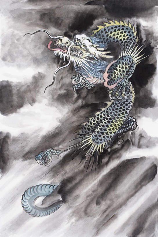 无人,竖图,室内,白天,正面,绘画,成功,雾,朦胧,模糊,艺术,龙,云,云朵,古典,云彩,文化,盘旋,一只,白云,工艺品,品味,美术,迷雾,高雅,高贵,国画,水墨画,图腾,传说,美学,祥瑞,灵兽,权势,尊荣,水墨,幸运,大雾,彩图,全身