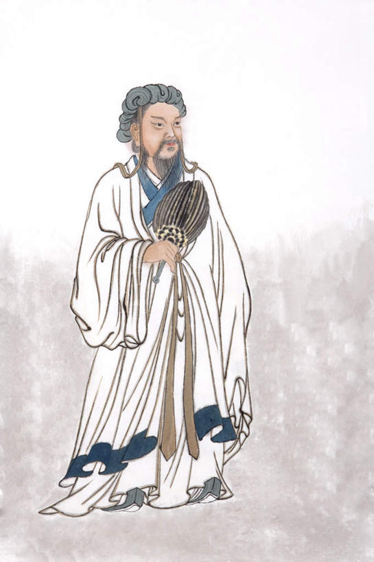 东方人,胡须,一个人,无人,站,竖图,插画,室内,白天,白色背景,正面,民族服装,数码,科技,亚洲,仅一个男性,仅一个人,仅一个中年男性,阴影,网络,扇子,高光,几何,计算机图形,清凉,合成,图画,注视,黄种人,凉爽,文化,画,一个,观察,看,站着,单个,观看,蒲扇,电脑合成图,数码合成图,察看,合成图,关注,漫画,诸葛亮,写实,具体,具象,军事家,政治家,袍子,散文家,男人,男性,中年男性,亚洲人,胡子,络腮胡,站立,彩图,全身,传统服装,民俗服,葵扇,蒲葵扇,忠武侯,武兴王,卧龙,伏龙,诸葛孔明,孔明,传统文化