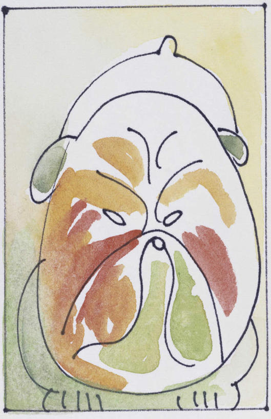 无人,站,竖图,室内,白天,正面,绘画,宠物,狗,艺术,斗牛犬,古典,注视,文化,一只,动物,工艺品,观察,看,品味,站着,可爱,观看,美术,水彩,察看,水彩画,高雅,关注,牛头犬,忠诚,英国斗牛犬,美学,斗牛狗,老虎狗,英国老虎犬,犬,站立,彩图,全身