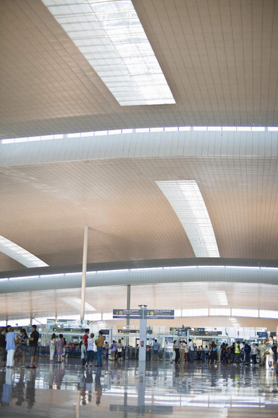 机场,竖图,室外,白天,正面,旅游,度假,窗户,天花板,飞机,飞机场,指示牌,照明,阴影,光线,标志,文字,影子,灯光,交通,许多人,繁忙,娱乐,航空,标识,候机厅,顶灯,玻璃窗,灯,倒影,阳光,灯具,交通工具,享受,休闲,放松,运输,照亮,客机,照明设备,载具,候机室,忙碌,待机室,劳碌,航空站,空港,半身,彩图