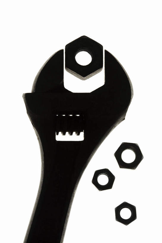 无人,竖图,俯视,室内,白天,白色背景,金属制品,许多,金属,工具,背光,一个,黑色,摄影,影棚,单个,扳手,螺帽,逆光,扳头,彩图,高角度拍摄,影棚拍摄,拍摄