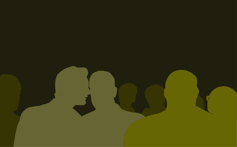 西方人,无人,伙伴,朋友,说,横图,插画,室内,白天,正面,讨论,友谊,数码,科技,欧洲,欧洲人,阴影,黄色背景,服装,网络,许多人,高光,几何,计算机图形,合成,图画,注视,休闲装,画,衣服,观察,看,一群人,休闲,休闲服,服饰,观看,电脑合成图,数码合成图,察看,合成图,关注,私语,耳语,漫画,写实,具体,具象,交流,友情,男人,男性,中年男性,白种人,沟通,讲话,交谈,商讨,说话,谈话,半身,彩图