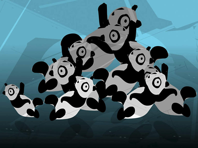 无人,站,伸展双臂,横图,插画,室内,白天,侧面,数码,科技,野生动物,熊猫,许多,阴影,网络,很多,高光,几何,计算机图形,合成,图画,注视,画,蓝色,动物,观察,看,站着,可爱,活泼,观看,电脑合成图,数码合成图,察看,合成图,关注,大熊猫,漫画,写实,具体,具象,猫熊,敞开双臂,伸开双臂,展开双肩,站立,张开手臂,张开双臂,彩图,全身