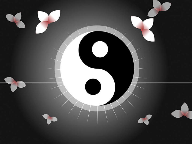 无人,横图,插画,室内,白天,正面,数码,科技,阴影,黑色背景,盛开,网络,线条,高光,几何,计算机图形,合成,花蕾,图画,文化,画,花,花瓣,花朵,鲜花,花苞,花蕊,祈祷,许愿,宗教,信仰,祈求,吉祥,电脑合成图,数码合成图,合成图,风水,八卦,阴阳,漫画,写实,具体,具象,吉凶,吉利,晦气,不祥,倒霉,霉运,恶兆,凶险,八卦图,平安,彩图