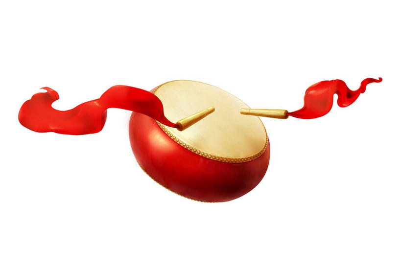 无人,横图,插画,留白,白色背景,热情,数码,科技,阴影,欢呼,庆祝,网络,缎带,鼓,乐器,高光,几何,计算机图形,敲,合成,图画,传统,画,一个,红色,摄影,影棚,单个,电脑合成图,数码合成图,合成图,中国文化,摄影棚,漫画,鼓槌,写实,具体,具象,彩图,影棚拍摄,拍摄,大鼓,传统文化