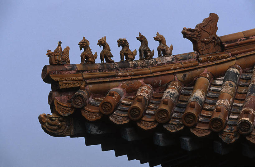 无人,宫殿,横图,室外,建筑,雕塑,北京,亚洲,停靠,屋顶,屋檐,首都,警告,图像,蓝色,风景,天空,地标建筑,紫禁城,警示,摄影,建造,禁止,部分,提醒,都市风光,提示,停泊,限制,中国文化,古典风格,危险,彩图,旅行