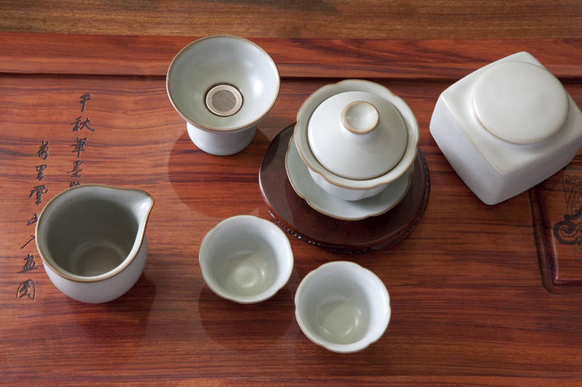 无人,横图,俯视,室内,特写,下午茶,桌子,静物,北京,中国,亚洲,装饰,材料,瓷器,茶道,陶瓷制品,古典,杯,茶盘,传统,饮食,茶碟,容器,茶馆,摄影,中国茶,中国文化,古典风格,东亚,东亚文化,茶杯,彩图,高角度拍摄,传统文化,茶叶盒,汝瓷