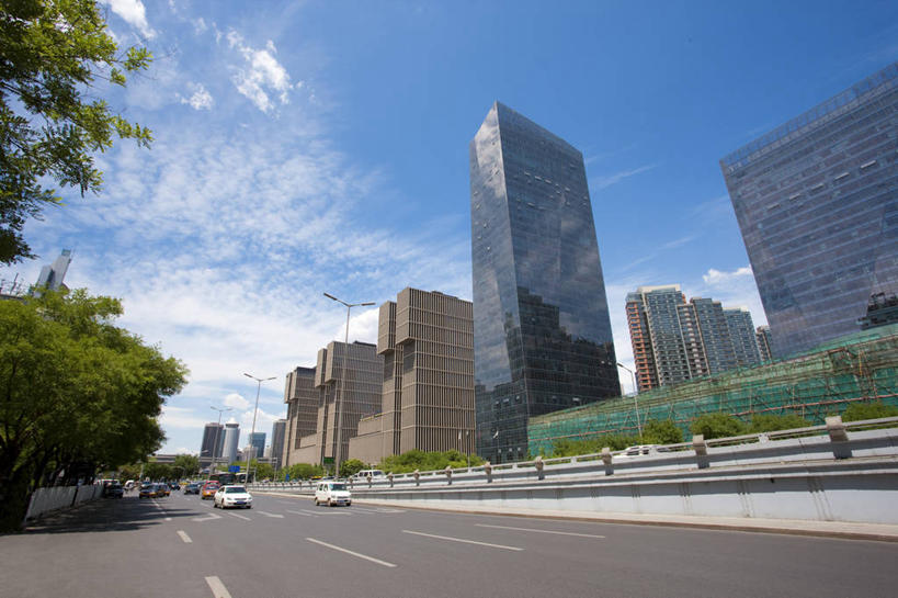 无人,横图,室外,白天,旅游,度假,商务,美景,城市风光,城市,道路,高速公路,建筑,街道,立交桥,路,摩天大楼,公路,北京,中国,亚洲,景观,路边,云,分界线,交通,首都,娱乐,现代,蓝色,风景,天空,享受,休闲,办公大楼,景色,放松,运输,摄影,都市风光,市区,东亚,发展,万达广场,繁荣,金融区,马路,彩图,中国国际贸易中心,大望路