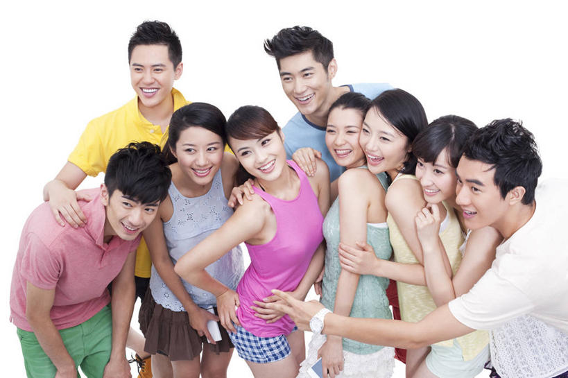 东方人,成年人,人群,站,笑,微笑,露齿笑,横图,俯视,留白,白色背景,时尚,快乐,友谊,幸福,北京,中国,亚洲,休闲装,叉腰,看,乐趣,搭,摄影,影棚,生活方式,酷,享乐,搭着,摄影棚,肖像,东亚,集体照,团结,男人,男性,年轻男性,年轻女性,女人,女性,亚洲人,中国人,年轻人,彩图,高角度拍摄,影棚拍摄,欢乐,拍摄,挨着