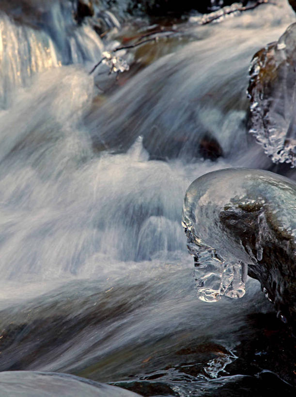 无人,竖图,室外,特写,白天,水,冰,冬天,图像,风景,小溪,自然,季节,冷,摄影,流动,温度,自然现象,彩图,状态