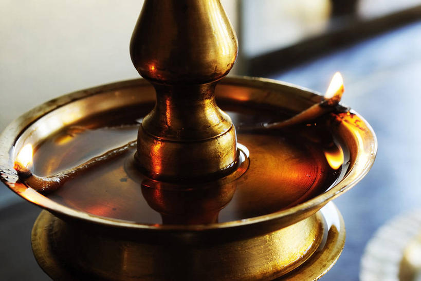 无人,横图,室内,石油,静物,火,非洲,毛里求斯,火焰,燃烧,黄金,点燃,摄影,宗教,油灯,印度教,彩图
