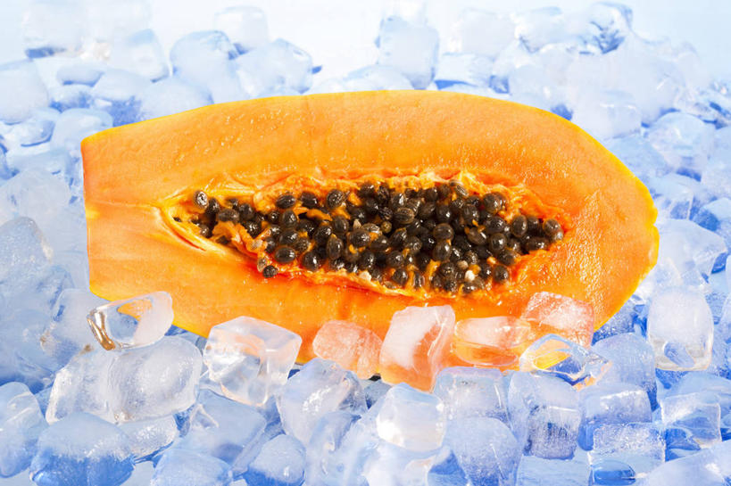 无人,横图,俯视,彩色,特写,留白,木瓜,静物,水果,中国,亚洲,冰块,食品,饮食,一个,果肉,素食,冷,摄影,有机食品,影棚,生活方式,单个,五颜六色,色彩斑斓,维生素,简单,清新,摄影棚,横截面,五彩缤纷,东亚,健康食物,纯净,五彩斑斓,五光十色,彩图,高角度拍摄,影棚拍摄,拍摄,膳食纤维,人造冰