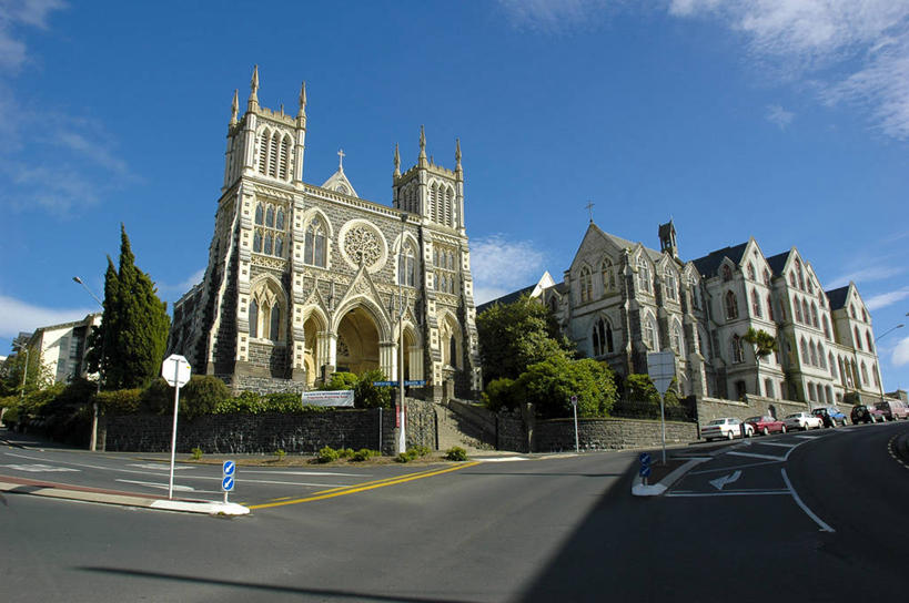 无人,教堂,横图,室外,白天,旅游,建筑,路,加拿大,新西兰,宏伟,蓝色,风景,天空,地标建筑,美女,摄影,建造,北美,北美洲,美洲,大洋洲,北亚美利加洲,亚美利加洲,魁北克省,蒙特利尔,蒙特利尔市,蒙特娄,圣人之城,达尼丁,皇家山,圣约瑟教堂,彩图,旅行,大教堂,古壁省,魁省,圣约瑟夫大教堂