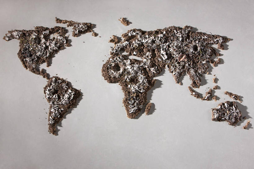 无人,横图,俯视,留白,静物,地图,灰色背景,环保,世界地图,泥土,自然,概念,摄影,能源,污染,回收,资源,创造力,利用,低碳,循环,环境保护,沙画,持续,想法,自然地理,彩图,高角度拍摄,影棚拍摄,地图学,测绘学