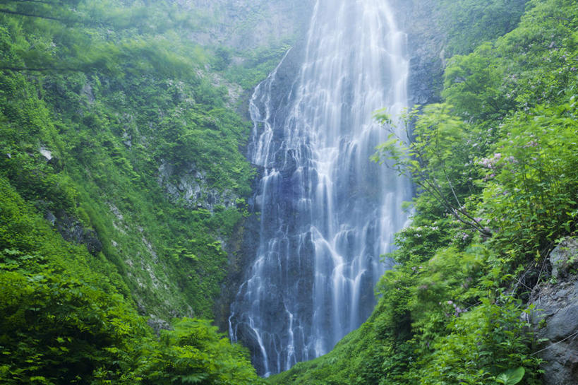 无人,横图,室外,白天,旅游,度假,美景,瀑布,山,日本,地形,景观,娱乐,树,风景,自然,享受,休闲,景色,放松,摄影,宁静,自然风光,青森县,白神山地,彩图,旅行