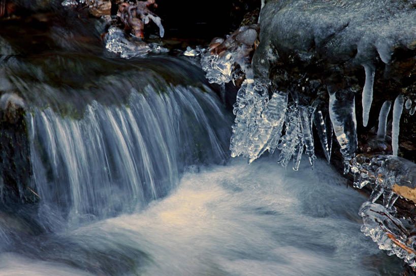 无人,横图,室外,白天,水,冰,冬天,图像,风景,小溪,自然,季节,冷,摄影,流动,温度,自然现象,彩图,状态